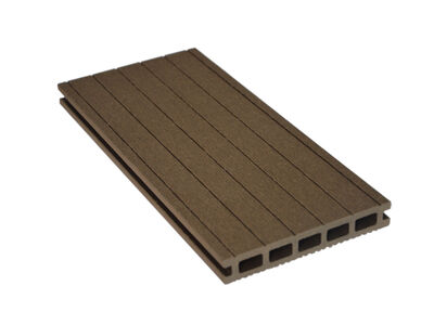 PR Flooring BPC Terrassendiele Mahagoni geriffelt / fein genutet Easy 2020 Hohlkammerprofil Mahagoni A0013176 | 1